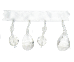 KT6 Pear Drop Bead 10 Mtrs Clear - Click Image to Close
